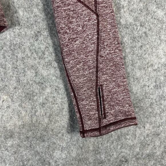 Lululemon It’s Rulu Run Cropped 1/2 Zip Women’s 4 Heathered Maroon Pullover - Picture 8 of 10